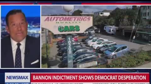 Newsmax on Steve Bannon Turning himself in 11/15/2021