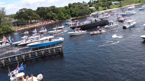 Trump Boat Rally Summer 2020 Jupiter Florida