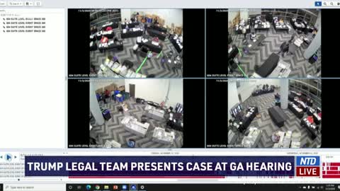 Video shows poll workers pulling out boxes of ballots | Georgia election hearing | NTD