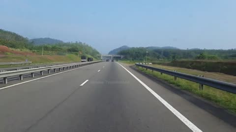 Highway Driving back view