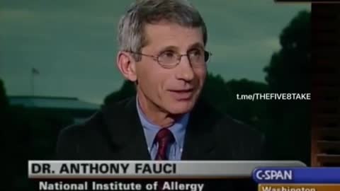 Fauci CSPAN interview 2004, The Best Vaccination, get infected yourself