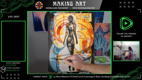 Live Painting - Making Art 11-16-23 - Relax. Make Art