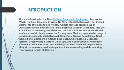 Looking for the best Rubbish Removal in Bankstown