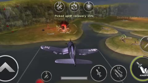 Gunshipbattle Game air plane destroy enemies bunkers