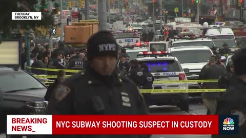 Subway Shooting Suspect Leaves NYC Precinct In Police Custody