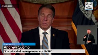 Gov. Cuomo says he's critical of management not officers
