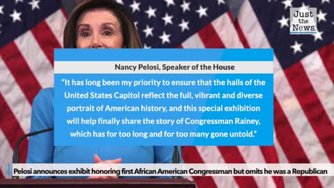 Pelosi omits first African American Congressman was Republican when announcing exhibit honoring him