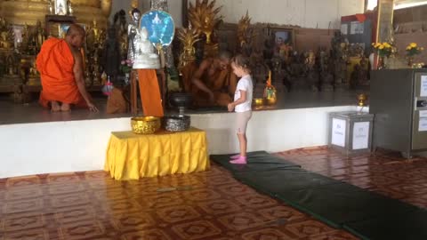 child and monk