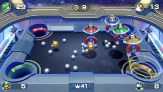 Super Mario Party - Yoshi Vs Monty Mole Vs Luigi Vs Dry Bones