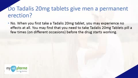 Tadalis 20mg Tablets: Key Features