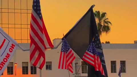 Beverly Hills Trump Rally - Keep Fighting For Freedom