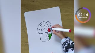 Fun and Simple Mushroom Drawing Tutorial for Kids and Parents