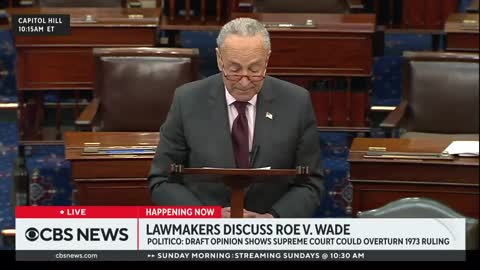 Chuck Schumer: "This is as urgent and real as it gets. We will vote to protect a woman’s right to choose and every American is going to see which side every senator stands."