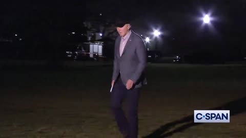 Joe Biden Is Wiped Out - Can Barely Walk as He Returns to the White House After His Trip to Vegas