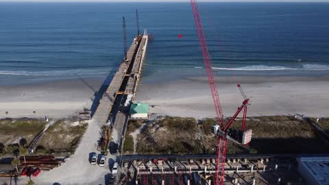JAX Beach Pier Construction Video - Ascending
