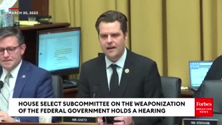 230330 Matt Gaetz Questions - Who In JB White House Led Social Media Censorship Effort.mp4