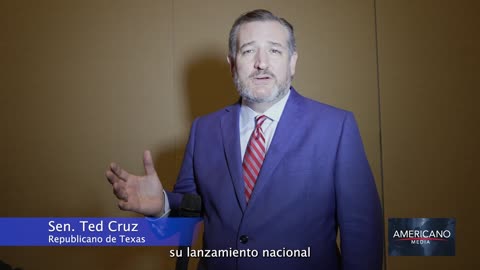 Ted Cruz habla a Americano
