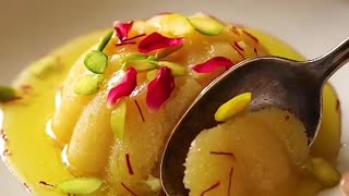 Saffron Almond Ghee Cake