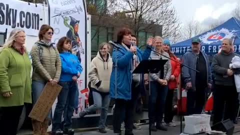 Dr's Speaking Out At The Arrest Bill Gates Rally Vancouver B.C April 10,2022