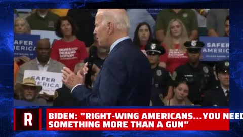 Biden Threatens F-15 Military Power: “Right-wing Americans…you need something more than a gun”