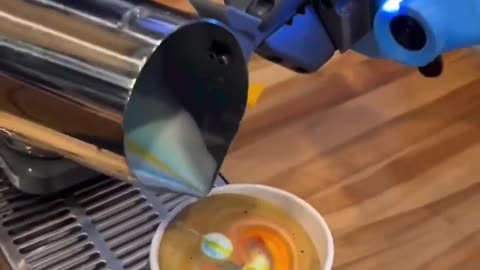 A ROBOT Barista Makes My Coffee