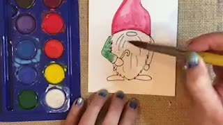 Gnome Christmas Card Tutorial