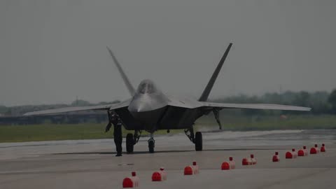 F-22 Raptor - USAF HERITAGE FLIGHT - Air Show 2023