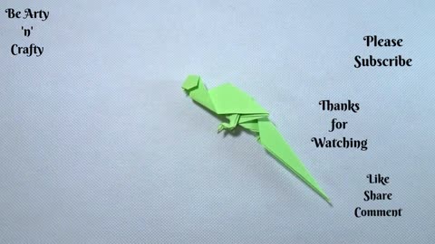 Origami Bird Quetzal - Quetzal Paper Bird - How to Make Origami Birds - Paper Quetzal
