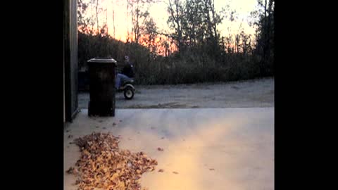 Farmer Pops A Wheelie On A Tractor And Falls Off