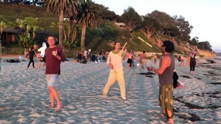 Dis-Dance at East Beach - Shine and the Peace Sticks