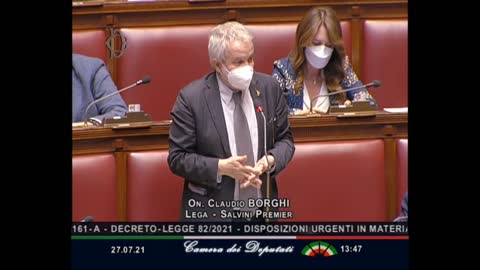 🔴 Intervento in Aula dell'On. Claudio Borghi sul disastro delle frane sul Lago di Como (27/07/2021).