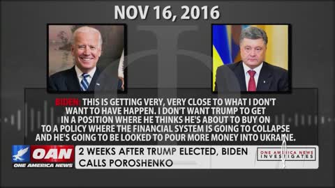 2016, dopo l'insedimento di Trump: telefonata registrata tra Joe Biden e Poroshenko
