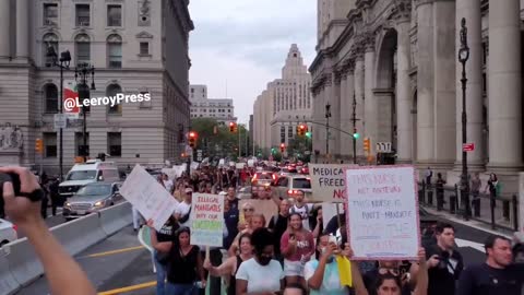 Anti Vaccine Protest in New York