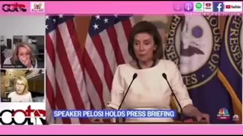 WHO RUNS AMERICA ? REPTILIAN PELOSI GLITCH SPEECH-