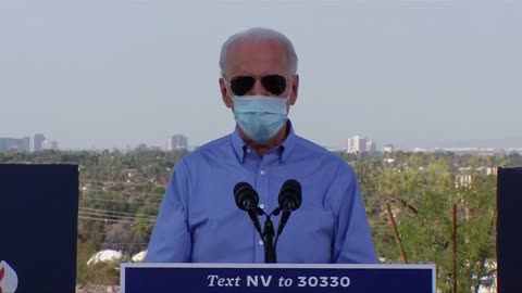 CROWD COMPARISON 2020: Joe Biden holds a drive-in campaign rally in Las Vegas