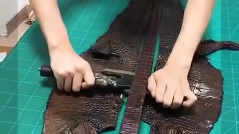 How it's made-leather belt
