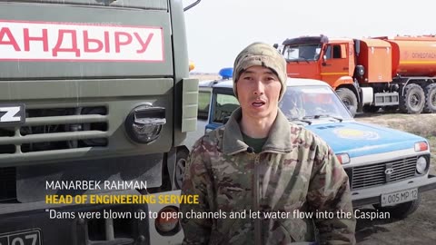 Kazakhstan blows up artificial dams to counter floods