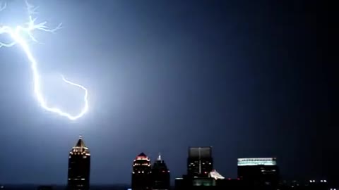 Fortunately, the lightning pattern was captured