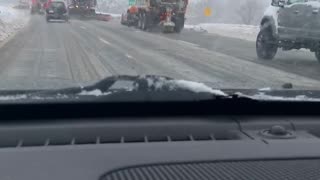 Discourteous Driver Cuts Off Plows