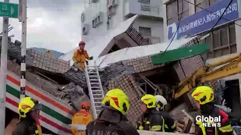 Southeastern Taiwan hit by strong earthquake, hundreds still trapped