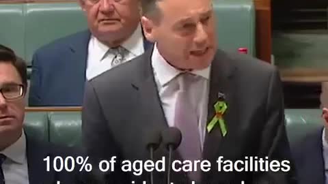 Fmr Health SSinister Greg Hunt (rhymes with) speech to parliament