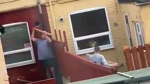 Fight with neighbour- its little funny