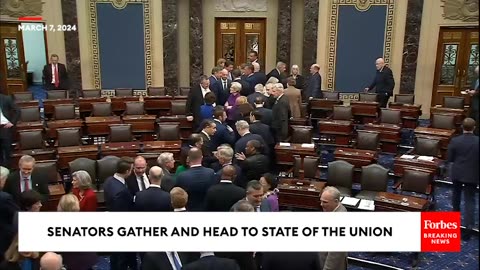 BREAKING NEWS- Senators Gather And Head To Biden's State Of The Union