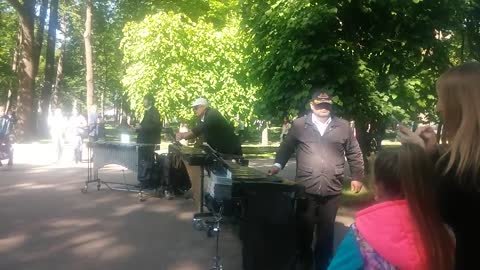 Russia, St. Petersburg, Peterhof, Musicians
