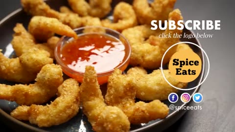 CRISPY GOLDEN FRIED PRAWNS | GOLDEN FRIED SHRIMP RECIPE | FRIED SHRIMP