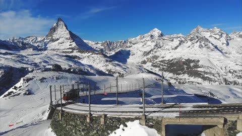 The Railway drives to the Matterhorn 4K