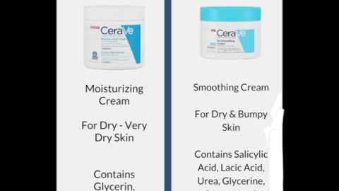 How to Master CERVE Moisturizering Creams compared|#ytshort #viral #beauty