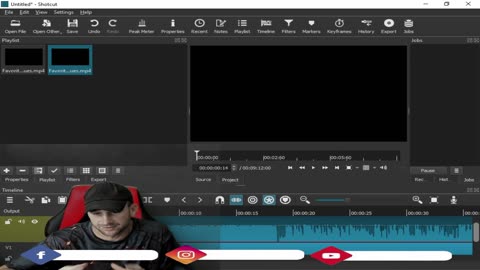 Shotcut Free Editing Program How to Add Video or Picture Timeline to Your Video Edit