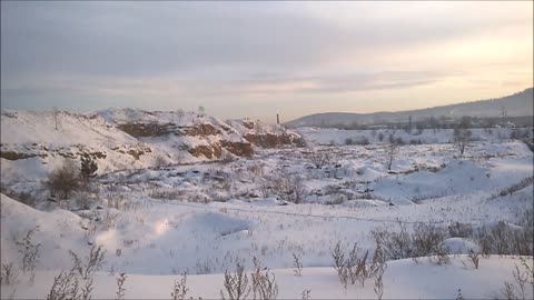 2019-01-16 Winter day, −16 ° C. Bratsk, Siberia, Russia