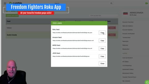 How to add your rumble channel to our Freedom Fighting Roku Channel.